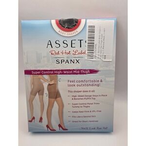 Assets Red Hot Label by Spanx Size 7 Super Control High Waist Mid Thigh Shaper‎
